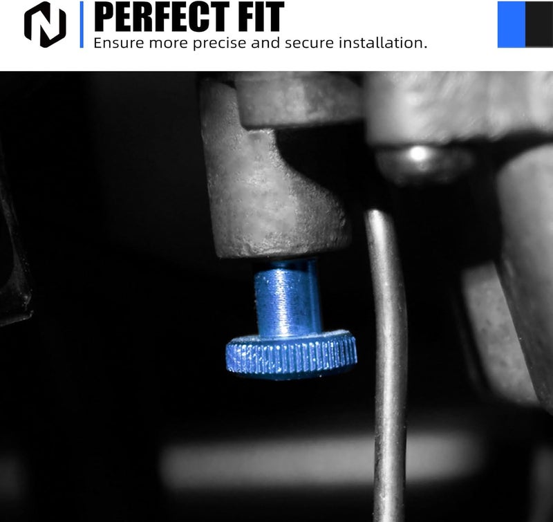 NICECNC Blue Fuel Adjustment Screw Compatible with Suzuki DRZ400S 2000-2022 DRZ400SM 2000-2022 Adjustable Fuel Screw 6061-T6 Aluminum See Fitment - Image 2